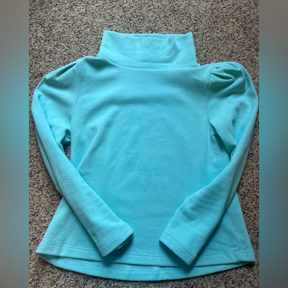 EUC turquoise Palmer Puff size small